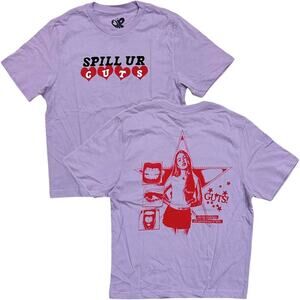 Olivia Rodrigo Women's T-Shirt Spill Ur Guts Official Merch Tee Top in Lavender